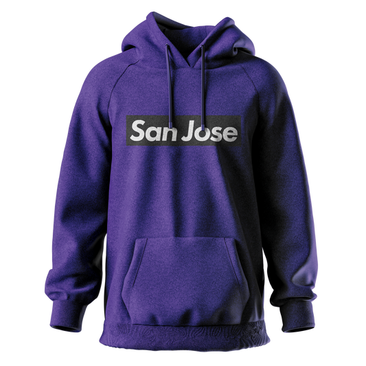 San Jose Hoodie Black Logo