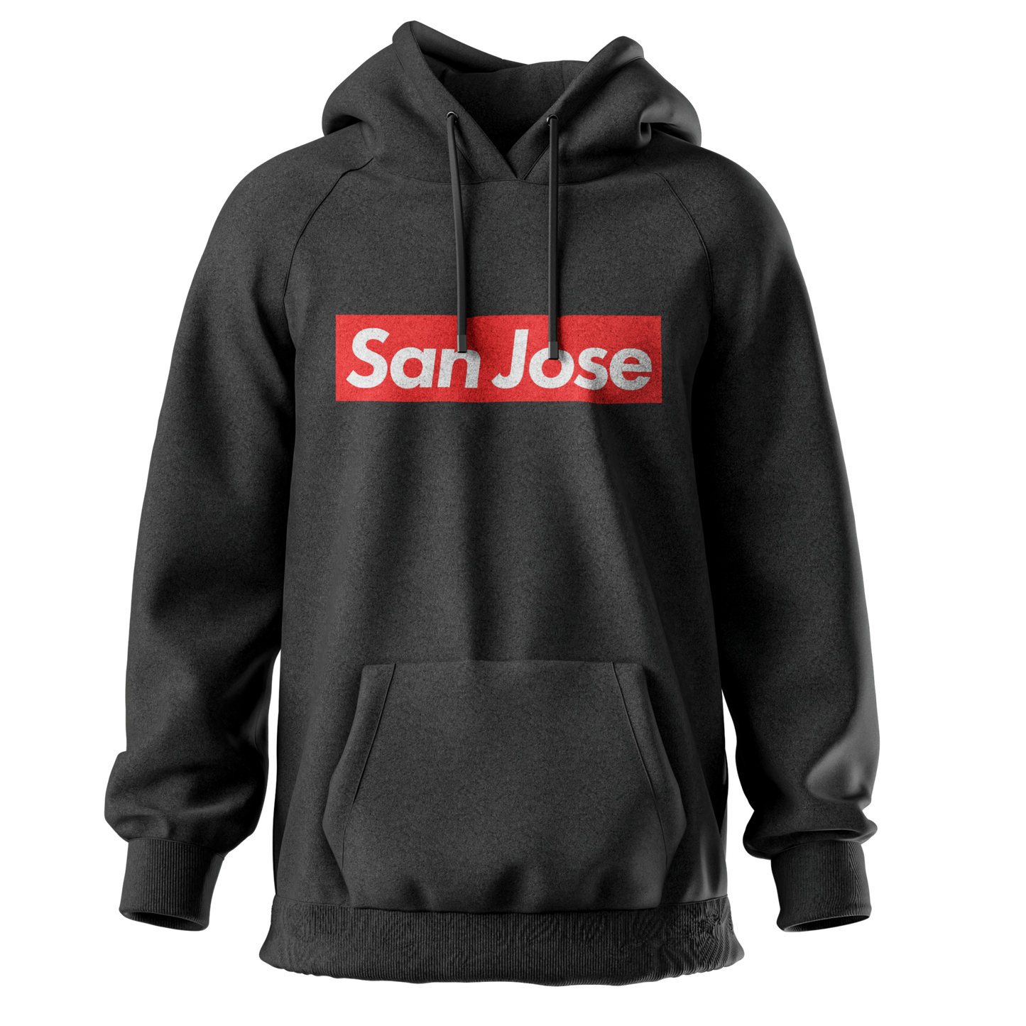 San Jose Hoodie Red Logo